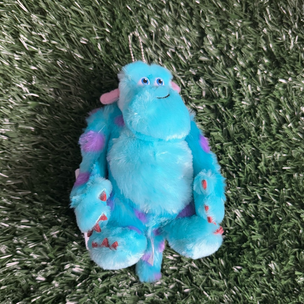 Sully stuffed animal clips to bad or key chain